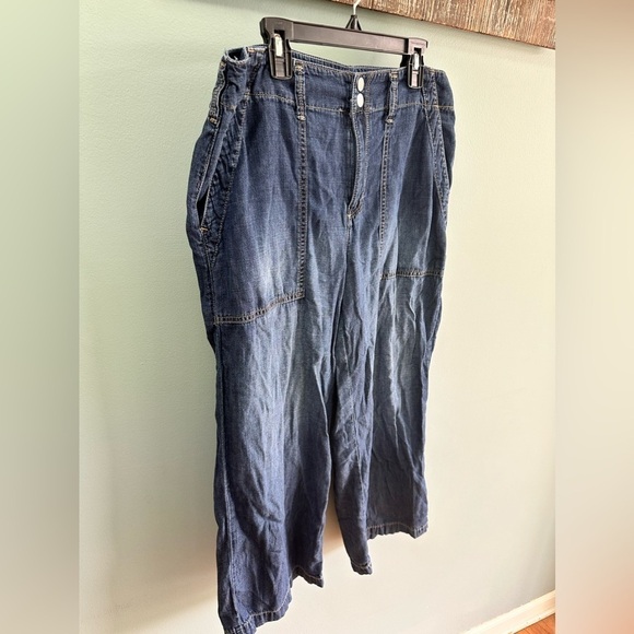 Seven7 Women s Lightweight Wide Leg Pants w/Pockets Size 6 - Picture 3 of 8